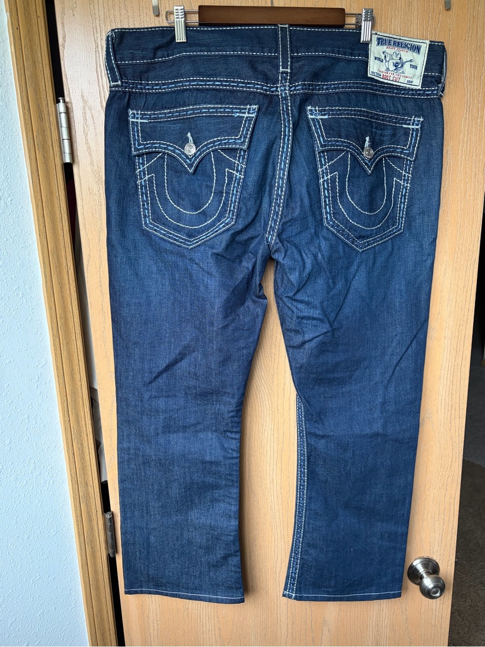 True Religion Men's Blue Boot Cut Jeans 38x32 - Picture 3 of 7